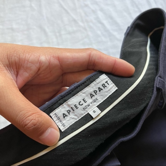 Apiece Apart Navy Straight Leg Pants - Picture 5 of 6